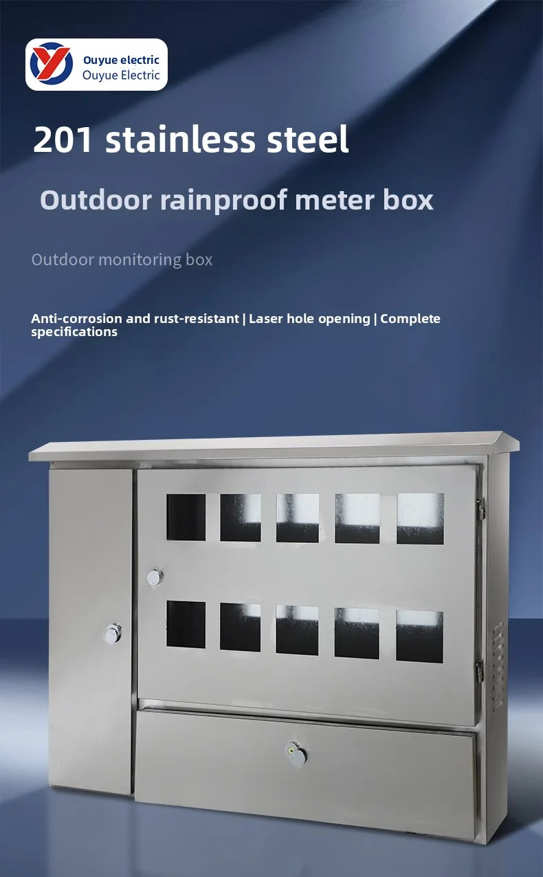 Stainless Steel Outdoor Rainproof Electricity Meter Box