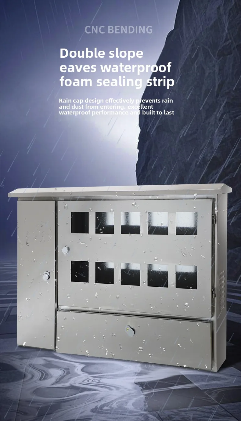 Stainless Steel Outdoor Rainproof Electricity Meter Box