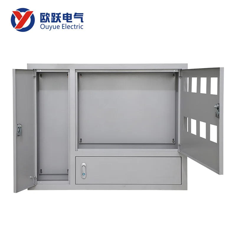 Železná vnitřní zapuštěná elektroměrová skříňka